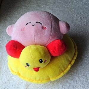 Kirby On A Rubber Duck Pool Float Dream Land Plush Nintendo - Japan Import